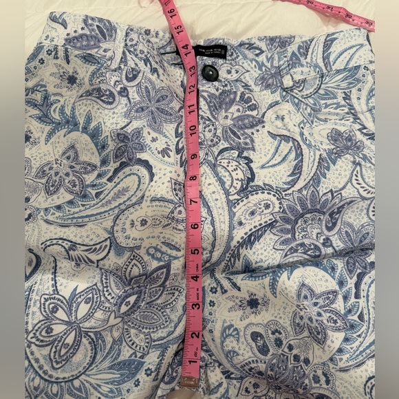 NWT Zara Straight Cut Printed Pants in Blue/White - Ref. 1478/029 - Picture 10 of 11